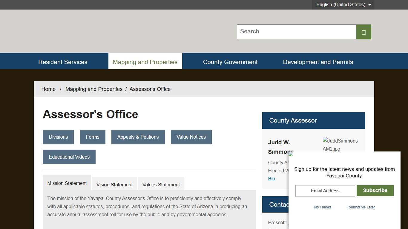 Assessor's Office - Yavapai, AZ